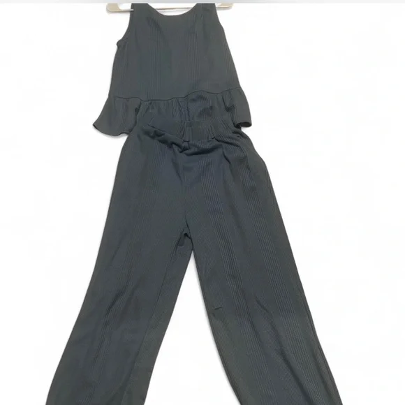 blue waffle knit matching set - Picture 1 of 1